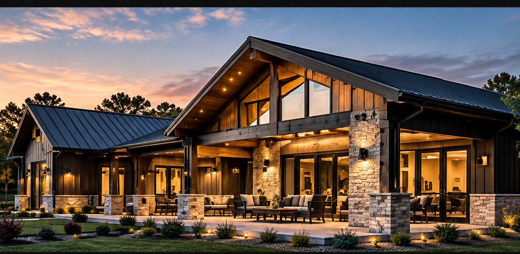 Luxury barndominium